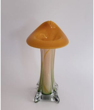 Orange and Green Murano Glass vase