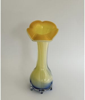 Yellow and Blue Murano Glass vase